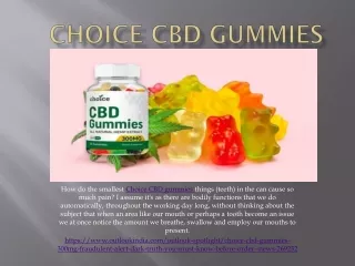 how do the smallest choice cbd gummies things