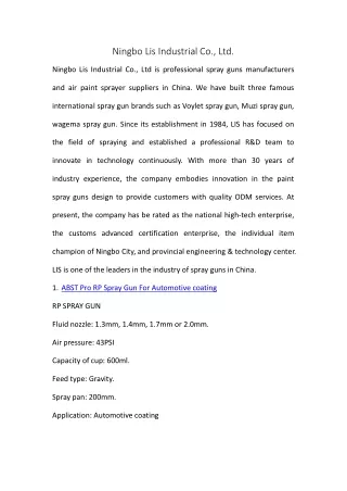 Ningbo Lis