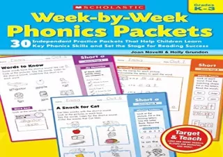 [READ PDF] Week-by-Week Phonics Packets: 30 Independent Practice Packets That He
