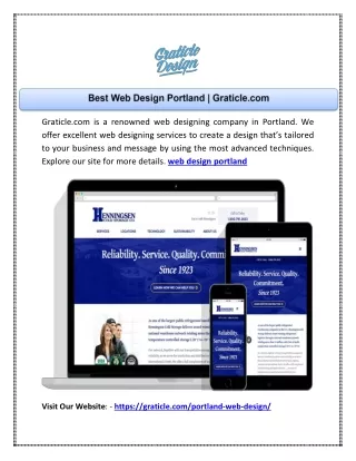 graticle com is a renowned web designing company