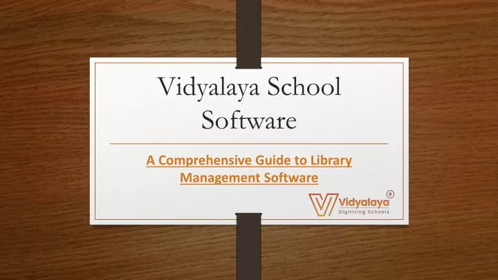 vidyalaya school software