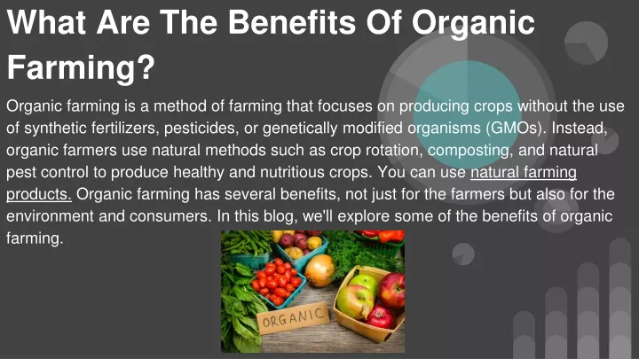 what are the benefits of organic farming