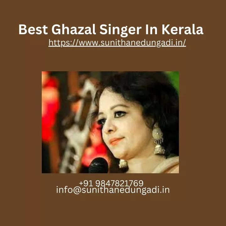 best ghazal singer in kerala https