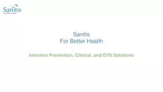 Sanitis For Better Health