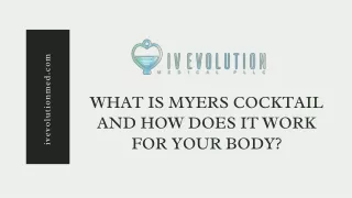 What is Myers Cocktail and How Does It Work for Your Body