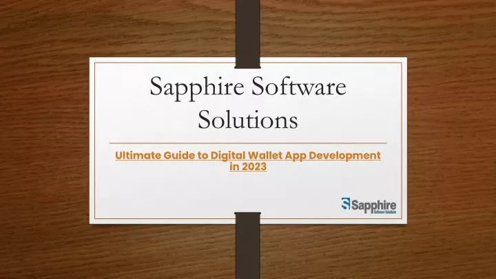 sapphire software solutions