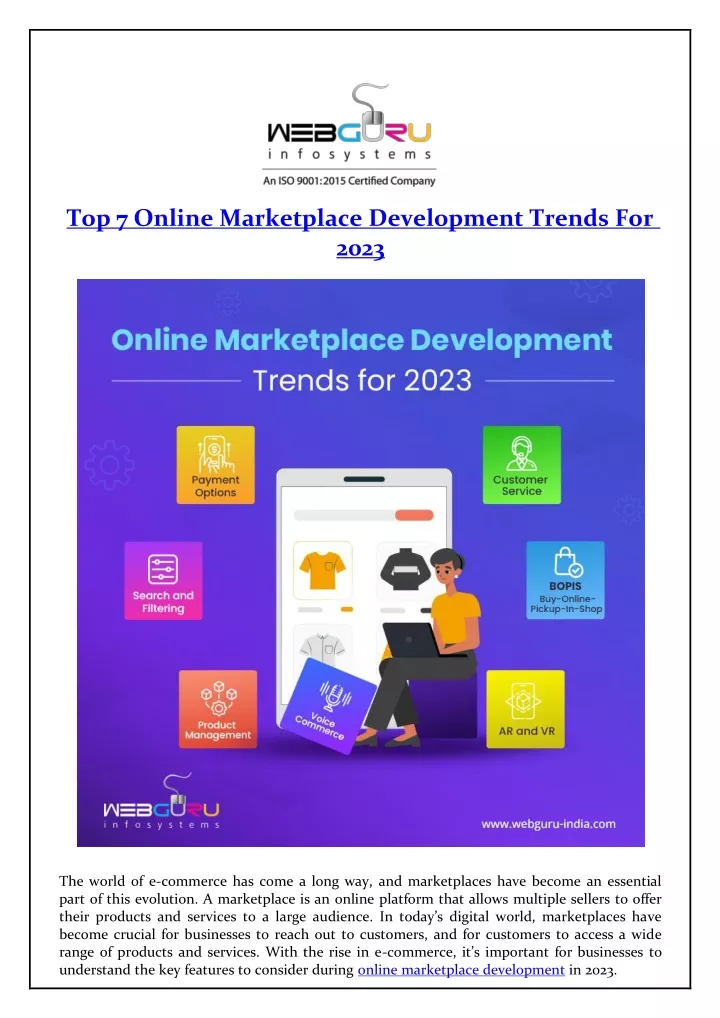 top 7 online marketplace development trends