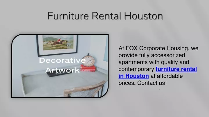 furniture rental houston