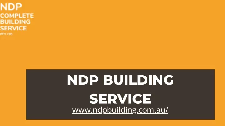 ndp building service www ndpbuilding com au