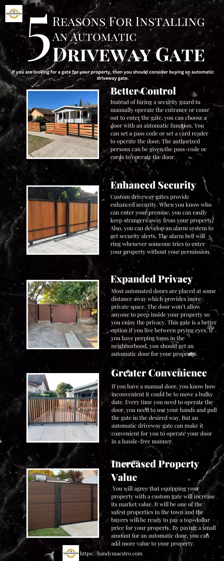 an automatic driveway gate 5 if you are looking