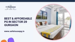 Best & Affordable PG In Sector 29 Gurgaon