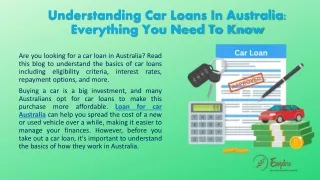 Loan For Car Australia