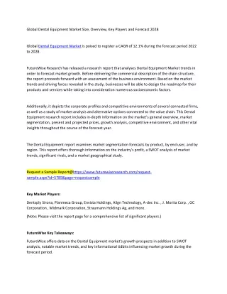 Dental Equipment Market