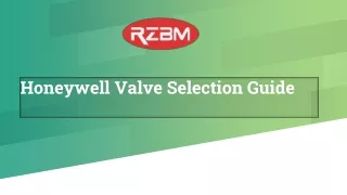Honeywell Valve Selection Guide