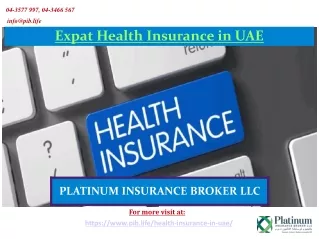 Expat Health Insurance in UAE