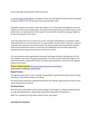 In-vitro Toxicology Testing Market