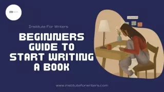 Beginners Guide to Start Writing a Book