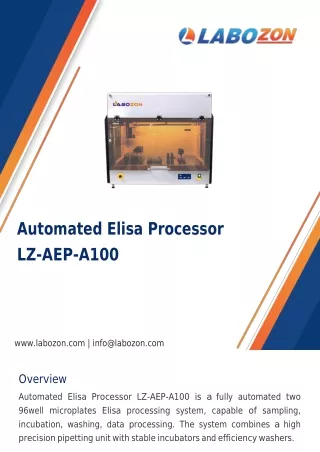 automated elisa processor lz aep a100