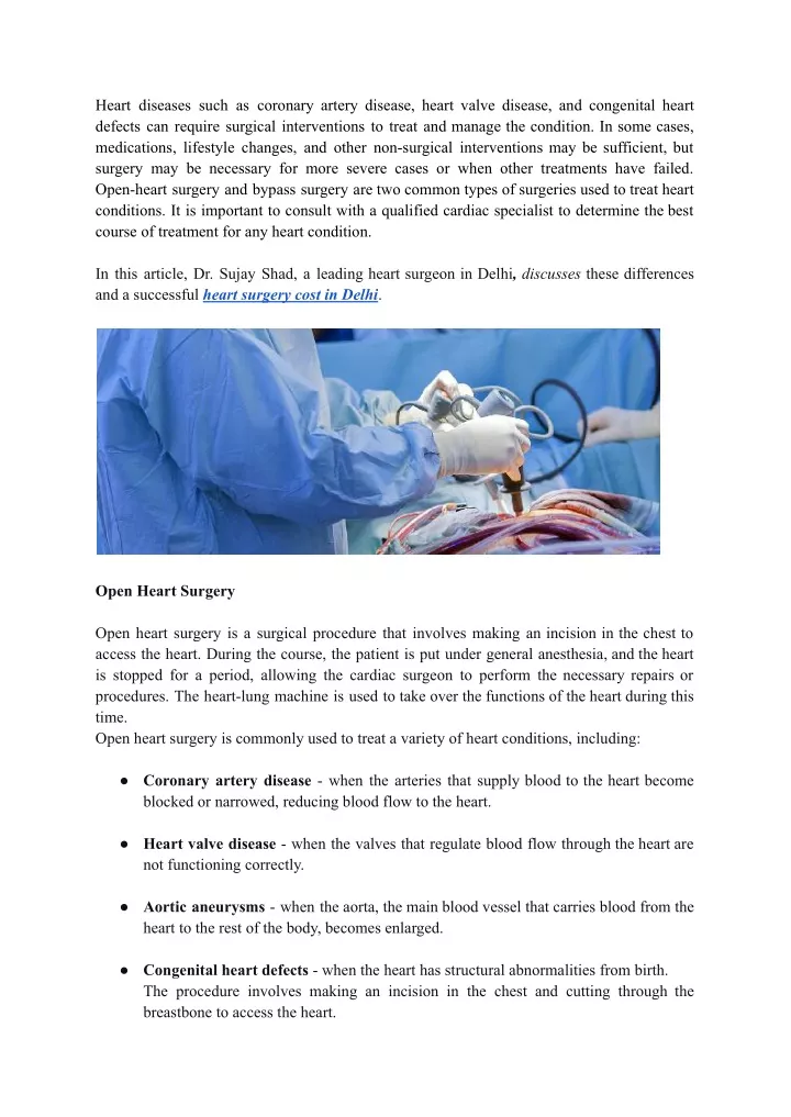 heart diseases such as coronary artery disease