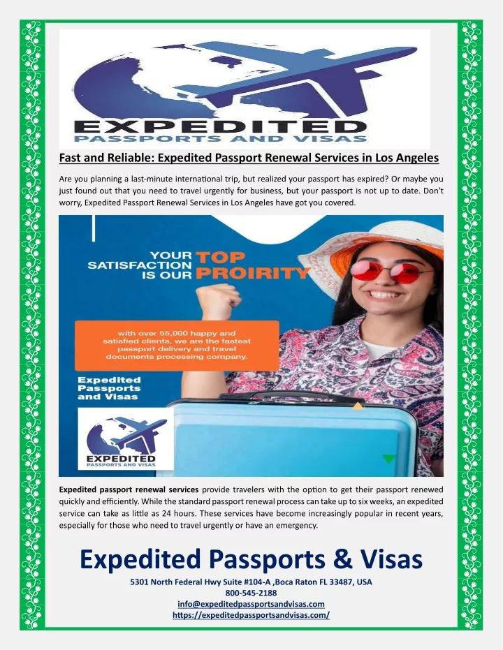 fast and reliable expedited passport renewal