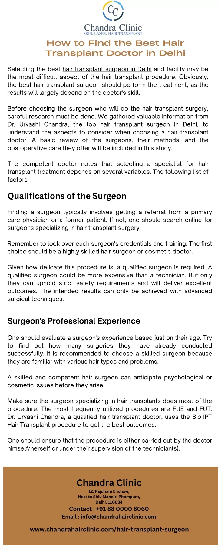 how to find the best hair transplant doctor