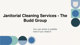 Commercial Janitorial Cleaning Services By The Budd Group