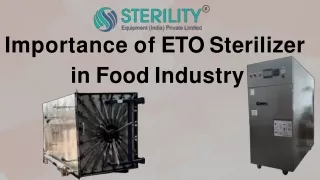 Importance of ETO Sterilizer in Food Industry