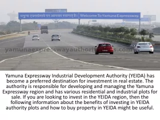 Yamuna Expressway Authority Plots For Sale In Sector 18, 20 Noida Near Jewar Air