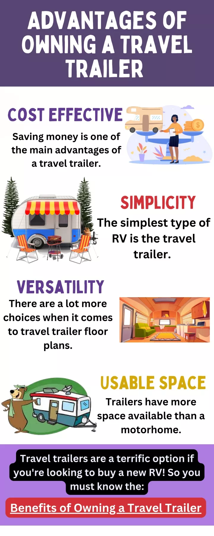 advantages of owning a travel trailer