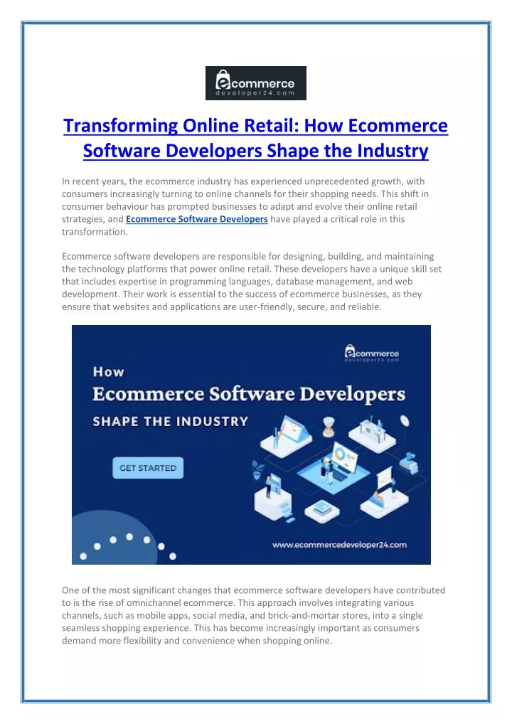 transforming online retail how ecommerce software