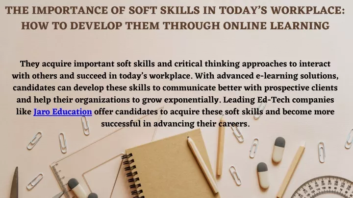 the importance of soft skills in today