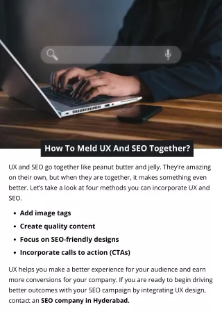 how to meld ux and seo together