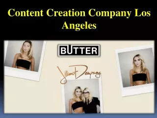 Content Creation Company Los Angeles