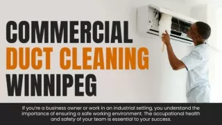 Commercial Duct Cleaning Winnipeg