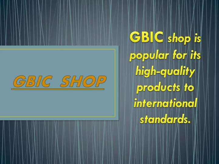 gbic shop