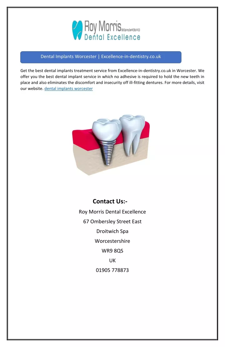 dental implants worcester excellence in dentistry