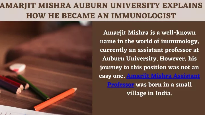 amarjit mishra auburn university explains