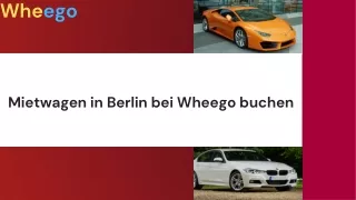 Mietwagen in Berlin Wheego buchen