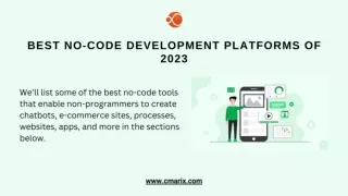 Best No-Code Development Platforms of 2023