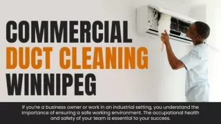 Commercial Duct Cleaning Winnipeg