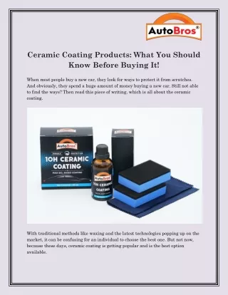 cheap ceramic coating