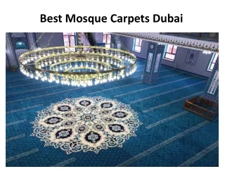 Mosque Carpets In Dubai