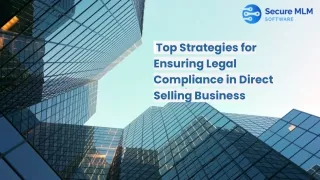 Top Strategies for Ensuring Legal Compliance in Direct Selling Business