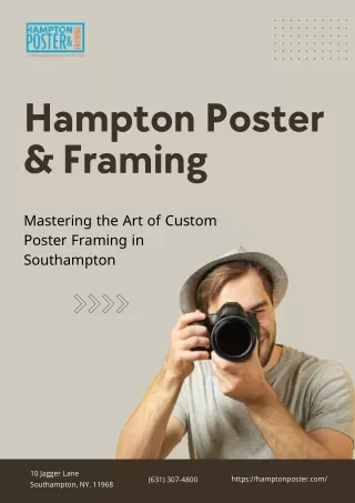 Mastering the Art of Custom Poster Framing in Southampton