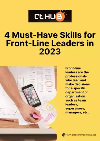 4 Must-Have Skills for Front-Line Leaders in 2023