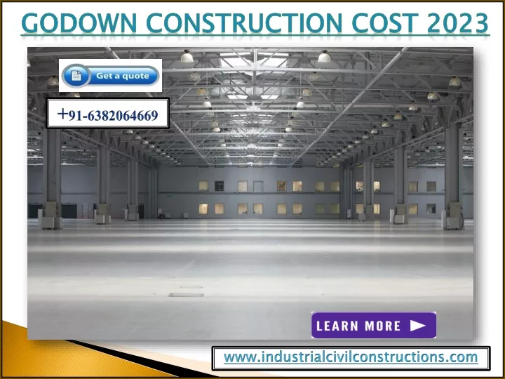godown construction cost 2023