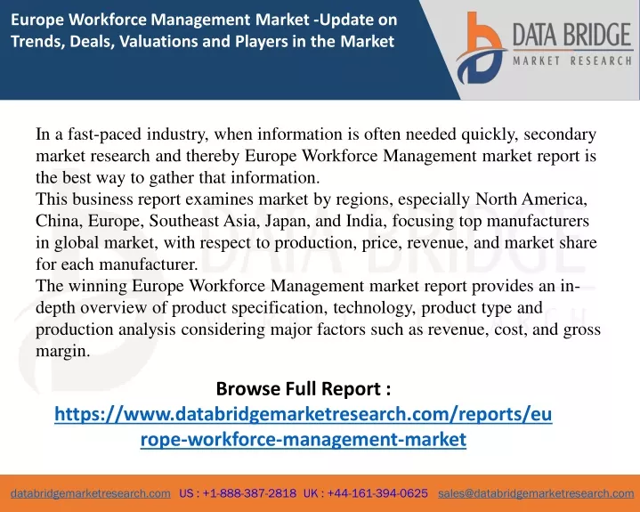 europe workforce management market update