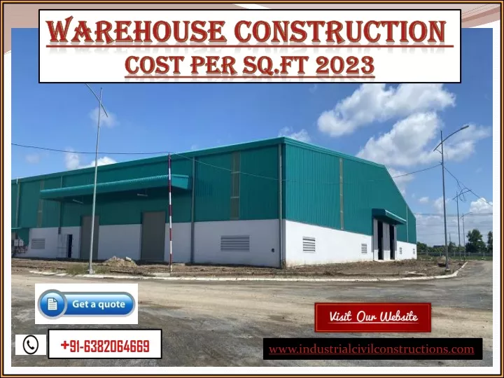 warehouse construction cost per s q ft 2023