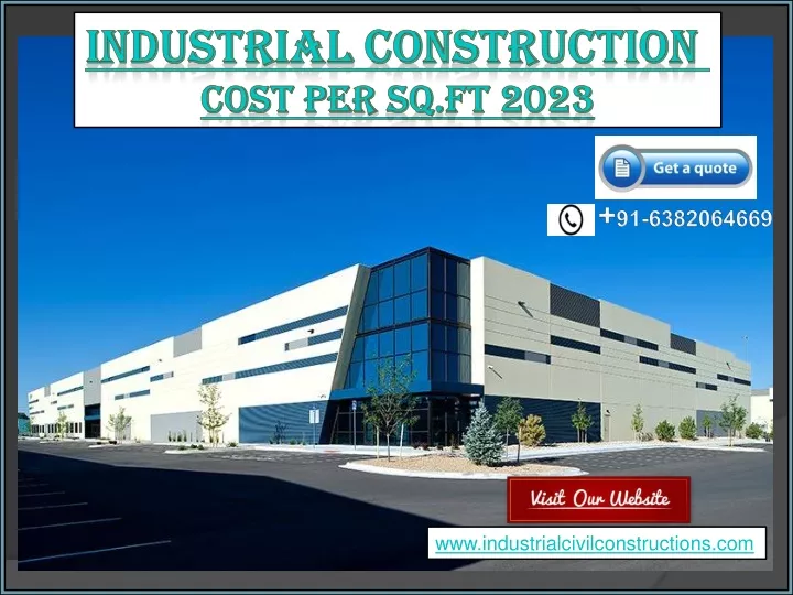 industrial construction cost per s q ft 2023