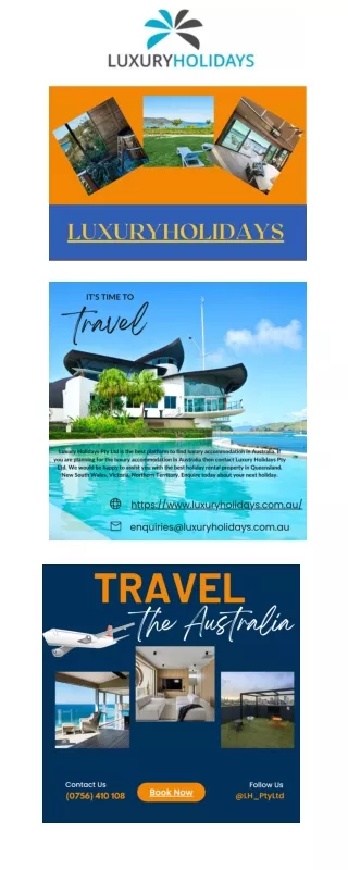 Luxury Holiday Apartments and Luxury Vacation Rentals Sydney